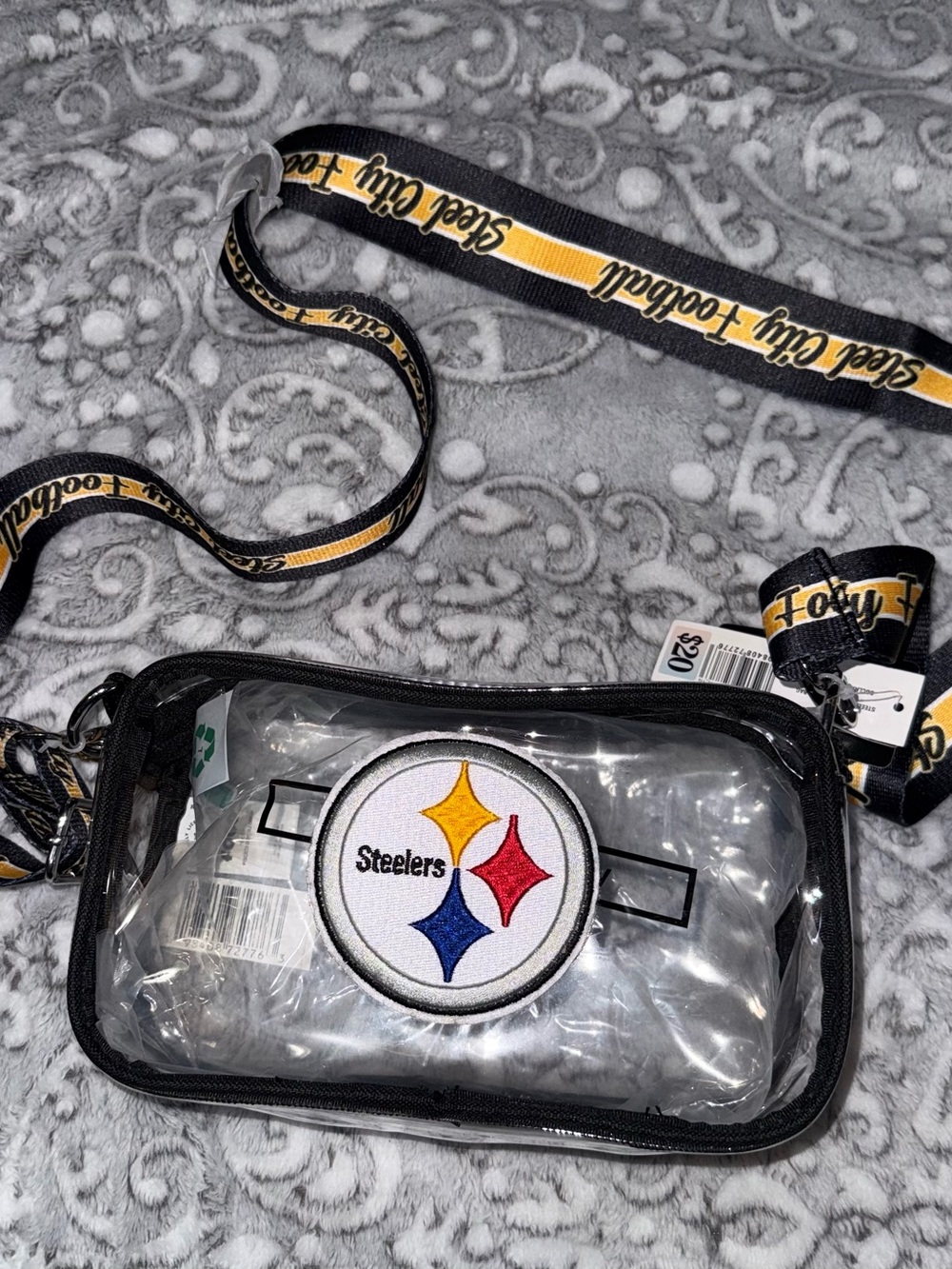 🏈 Pittsburgh Steelers FOCO Clear Crossbody Stadium Bag — NWT
